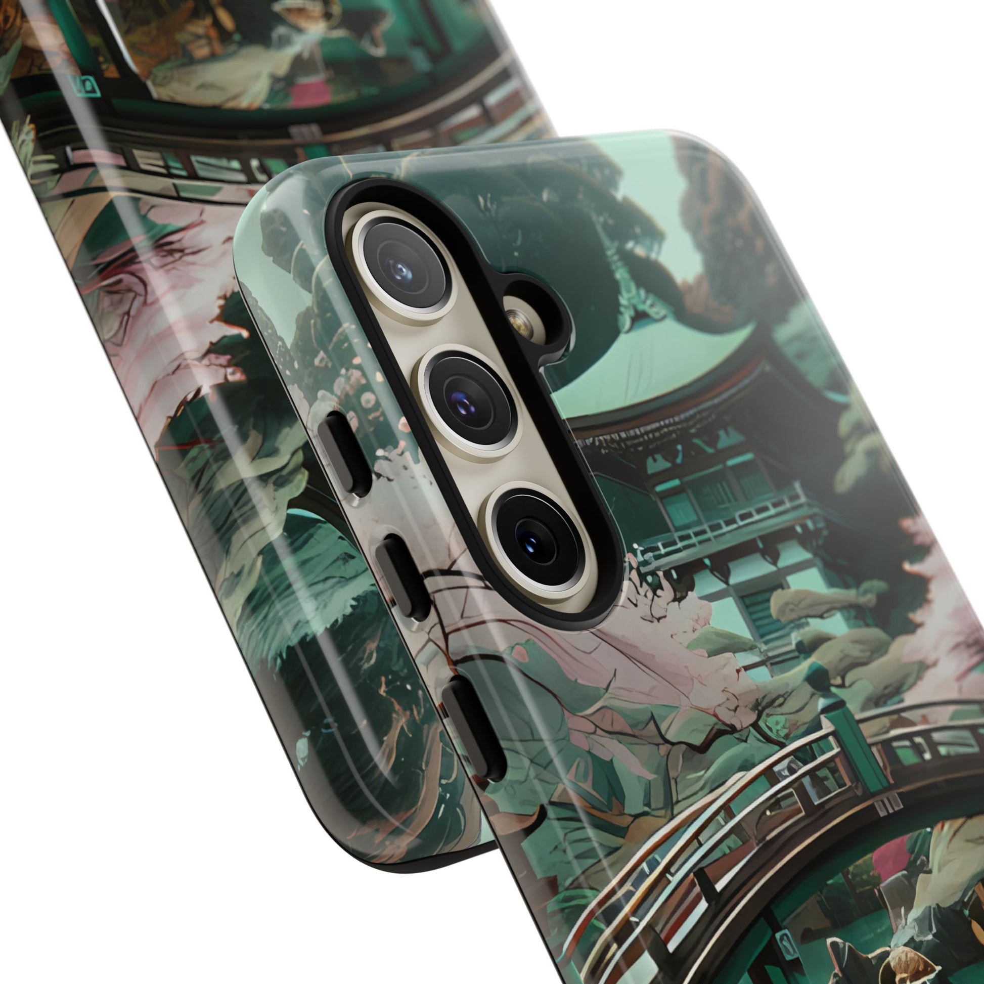 Nature-Inspired Phone Case, Aesthetic Phone Cover, Floral Case, Koi Pond Design, Gift for Nature Lovers