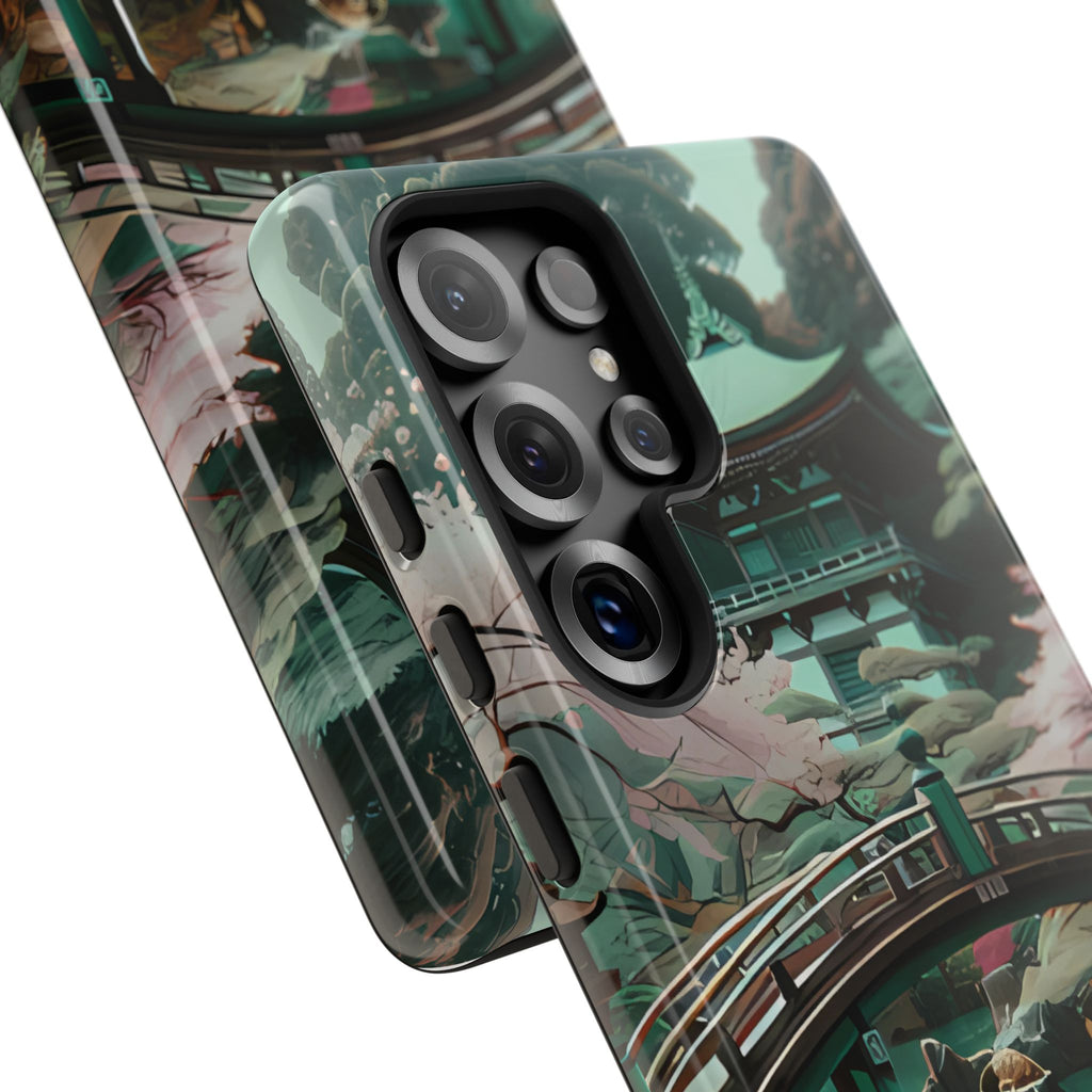 Nature-Inspired Phone Case, Aesthetic Phone Cover, Floral Case, Koi Pond Design, Gift for Nature Lovers
